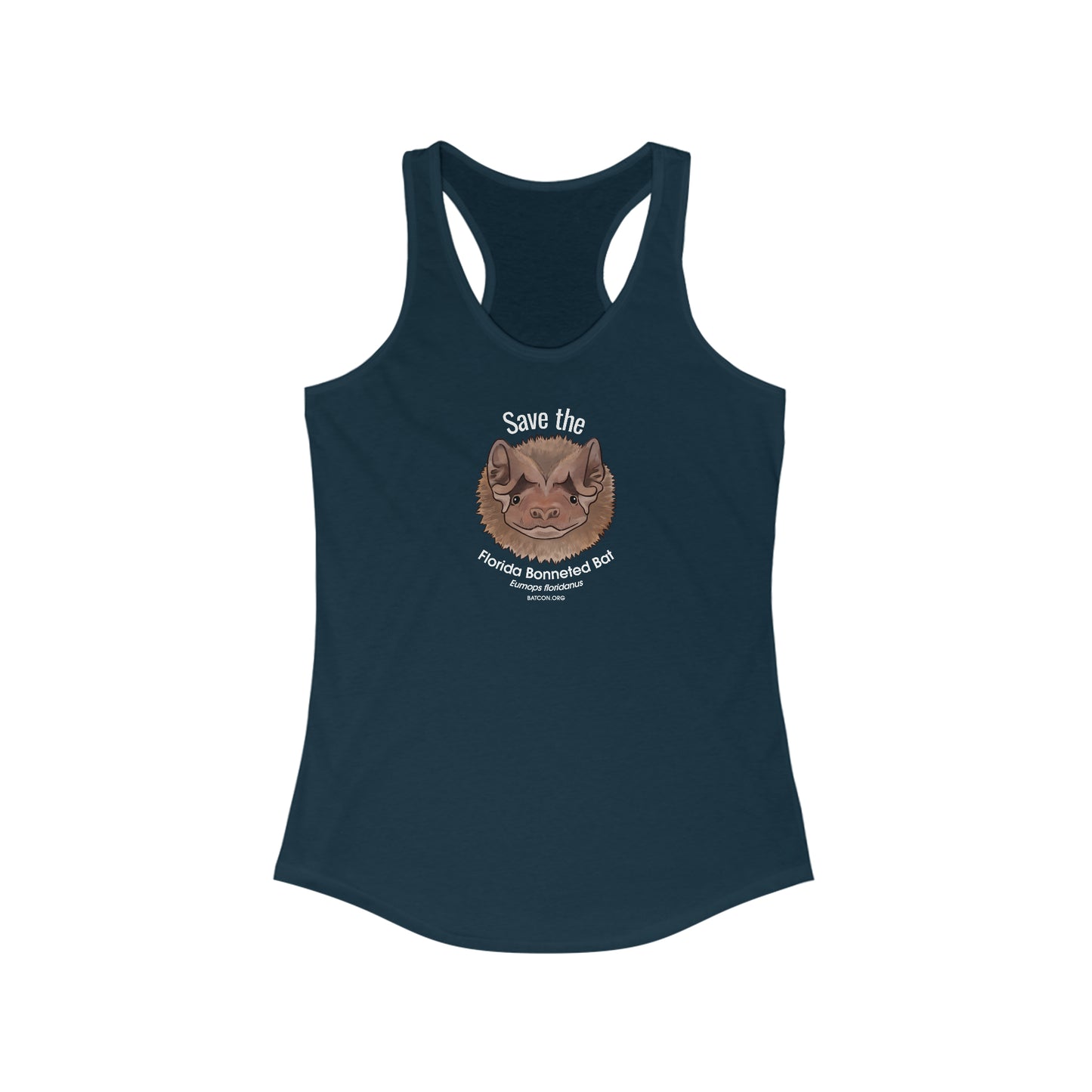Save the Florida Bonneted Bat - Camiseta sin mangas con espalda cruzada ideal para mujer