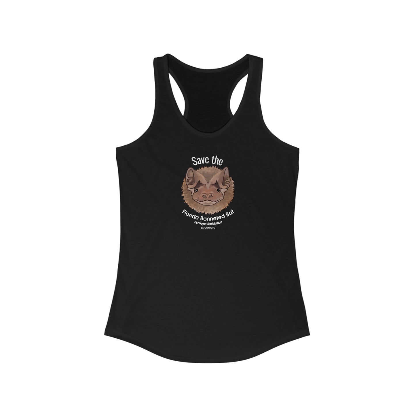 Save the Florida Bonneted Bat - Camiseta sin mangas con espalda cruzada ideal para mujer