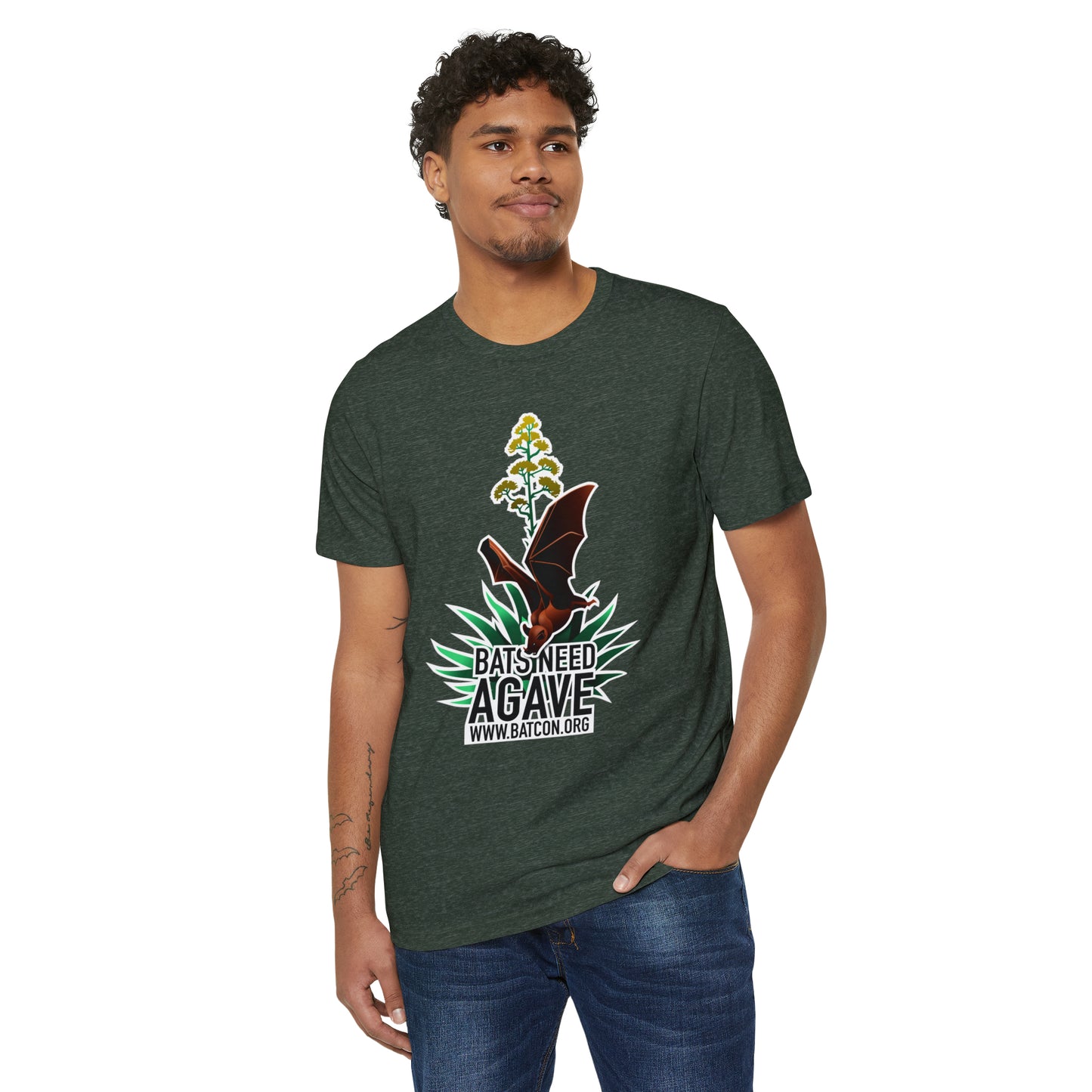 Bats Need Agave - Camiseta unisex orgánica reciclada