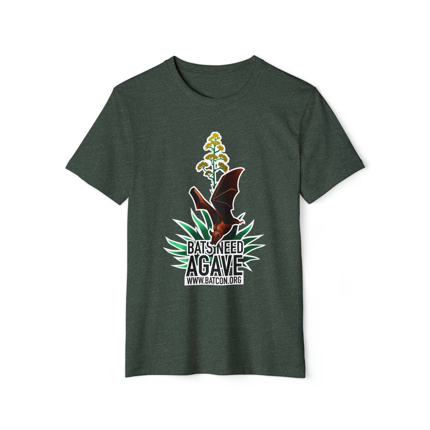 Bats Need Agave - Camiseta unisex orgánica reciclada