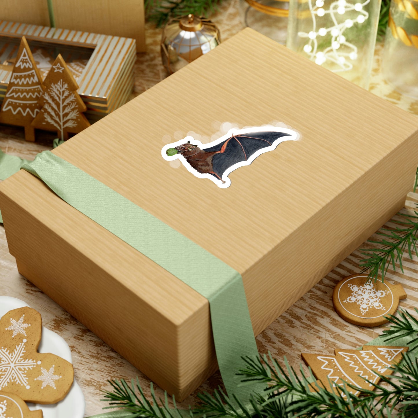 Great Fruit-eating Bat Kiss-Cut Sticker