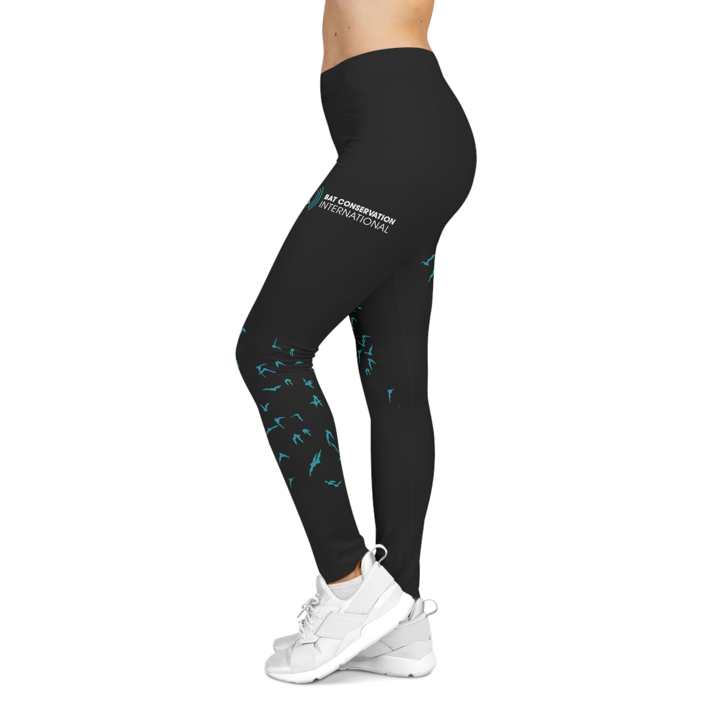 Bats in Flight - Black Leggings