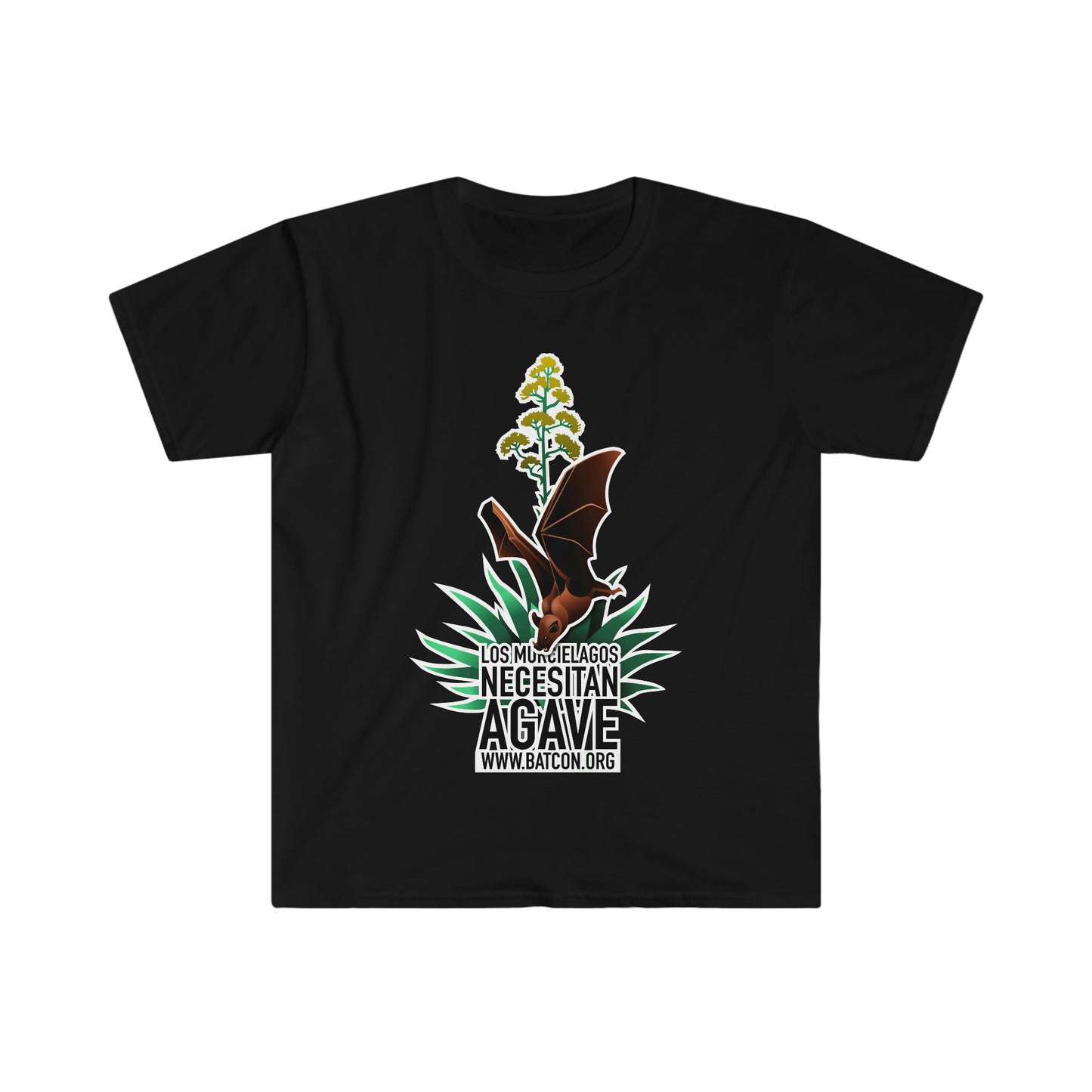Murcielagos Necesitan Agave - Camiseta Softstyle Unisex
