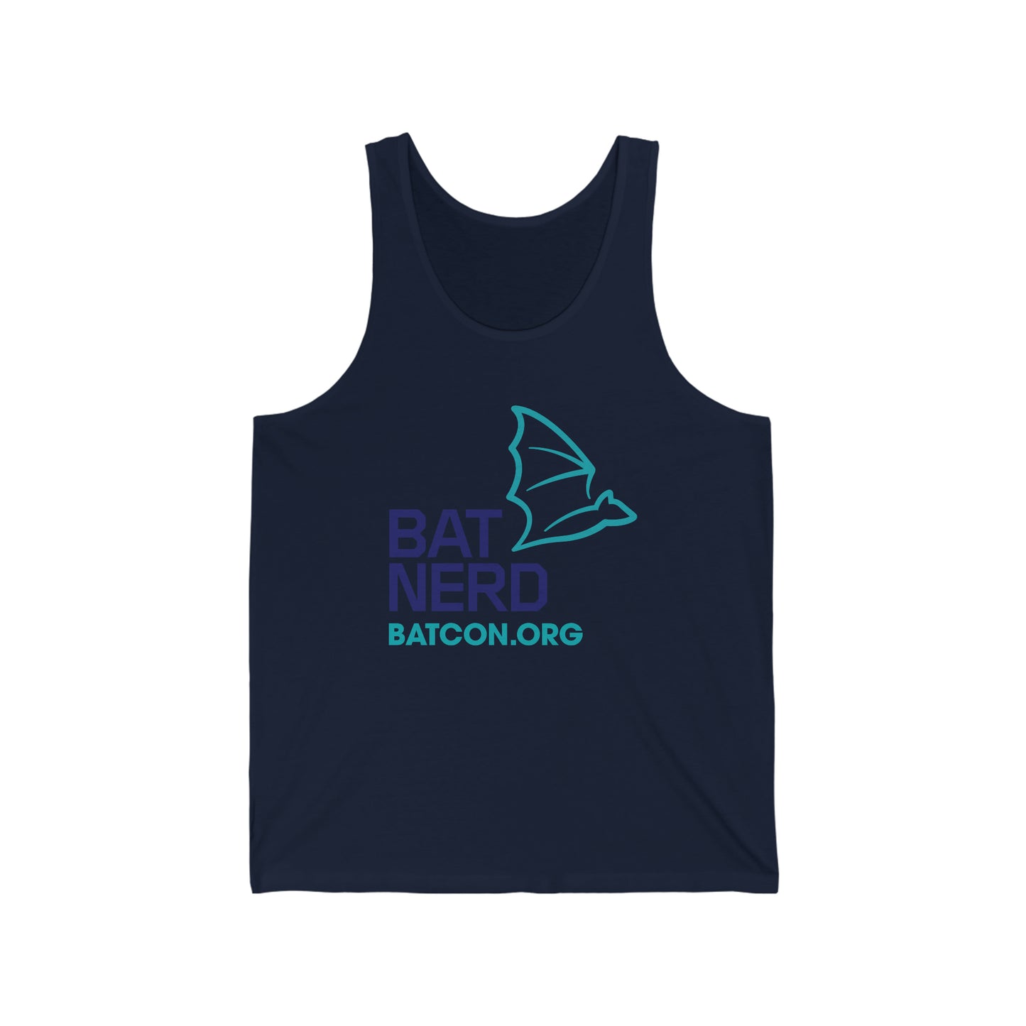 Bat Nerd - Camiseta sin mangas de Jersey Unisex