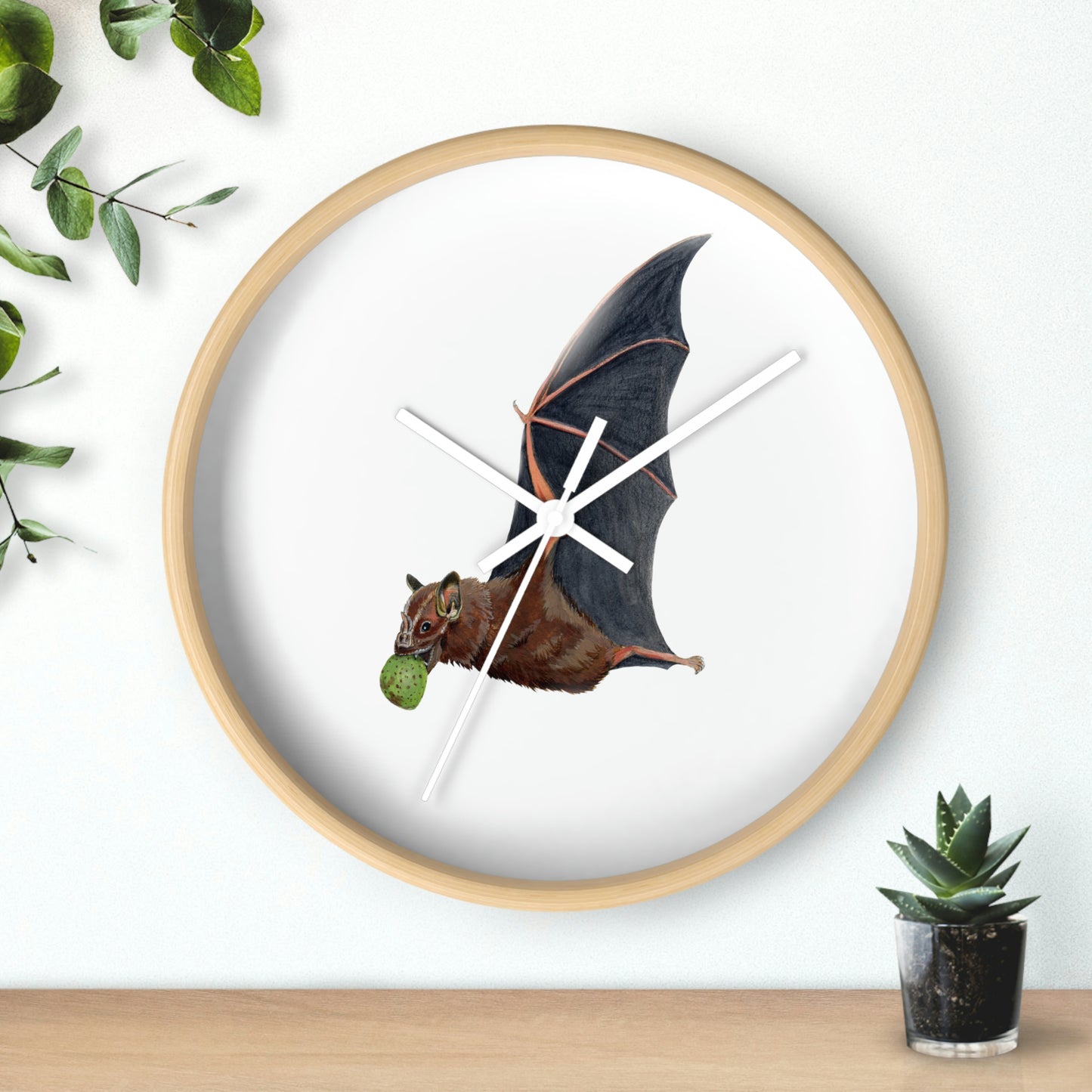 Great Fruit-eating Bat Wall Clock