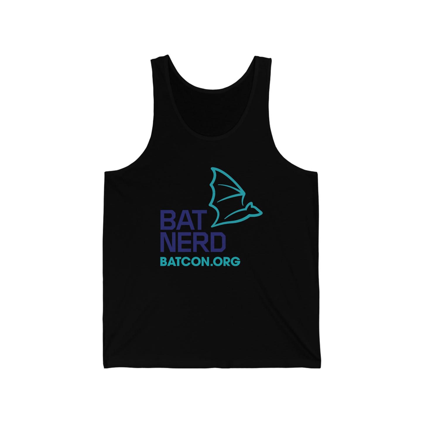 Bat Nerd - Camiseta sin mangas de Jersey Unisex