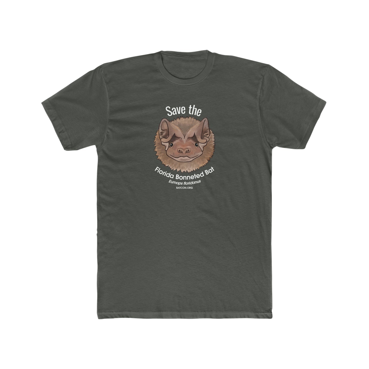Save the Florida Bonneted Bat- Camiseta de algodón para hombre