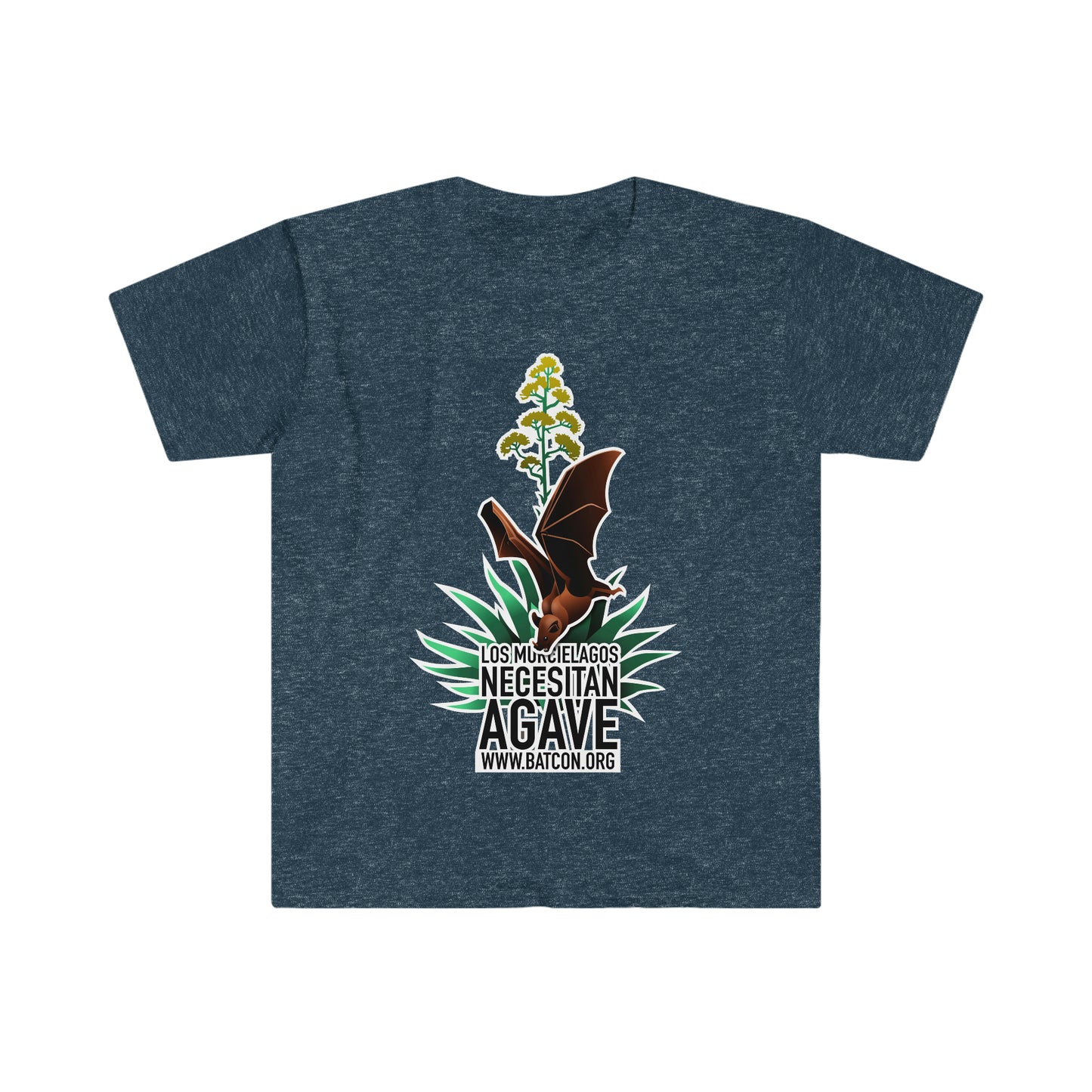 Murcielagos Necesitan Agave - Camiseta Softstyle Unisex
