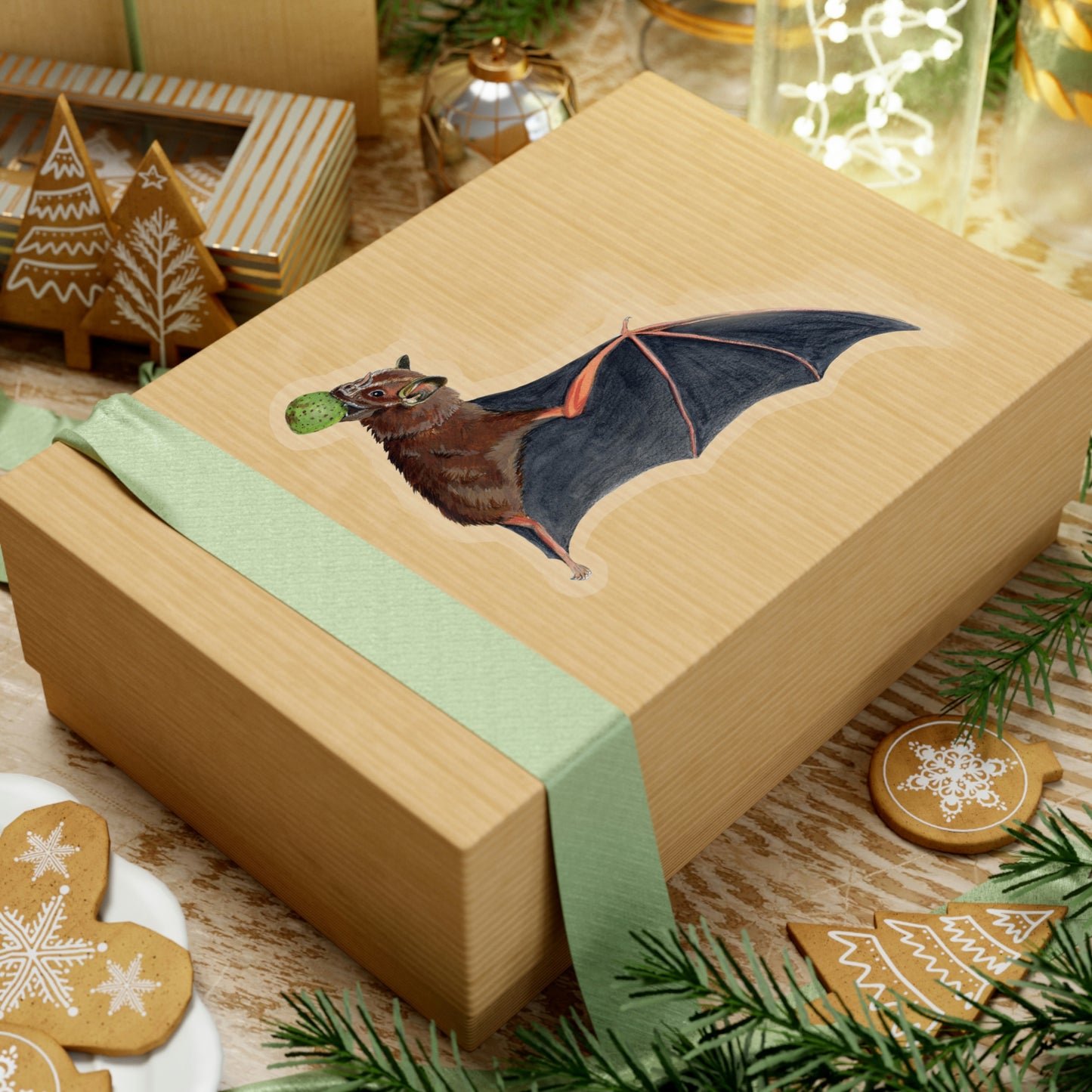 Great Fruit-eating Bat Kiss-Cut Sticker
