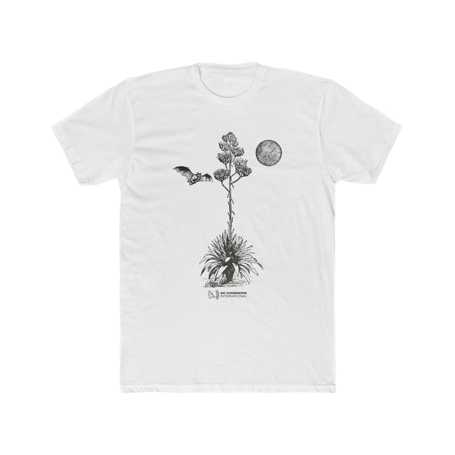 Bats & Agave Sketch - Camiseta de algodón para hombre