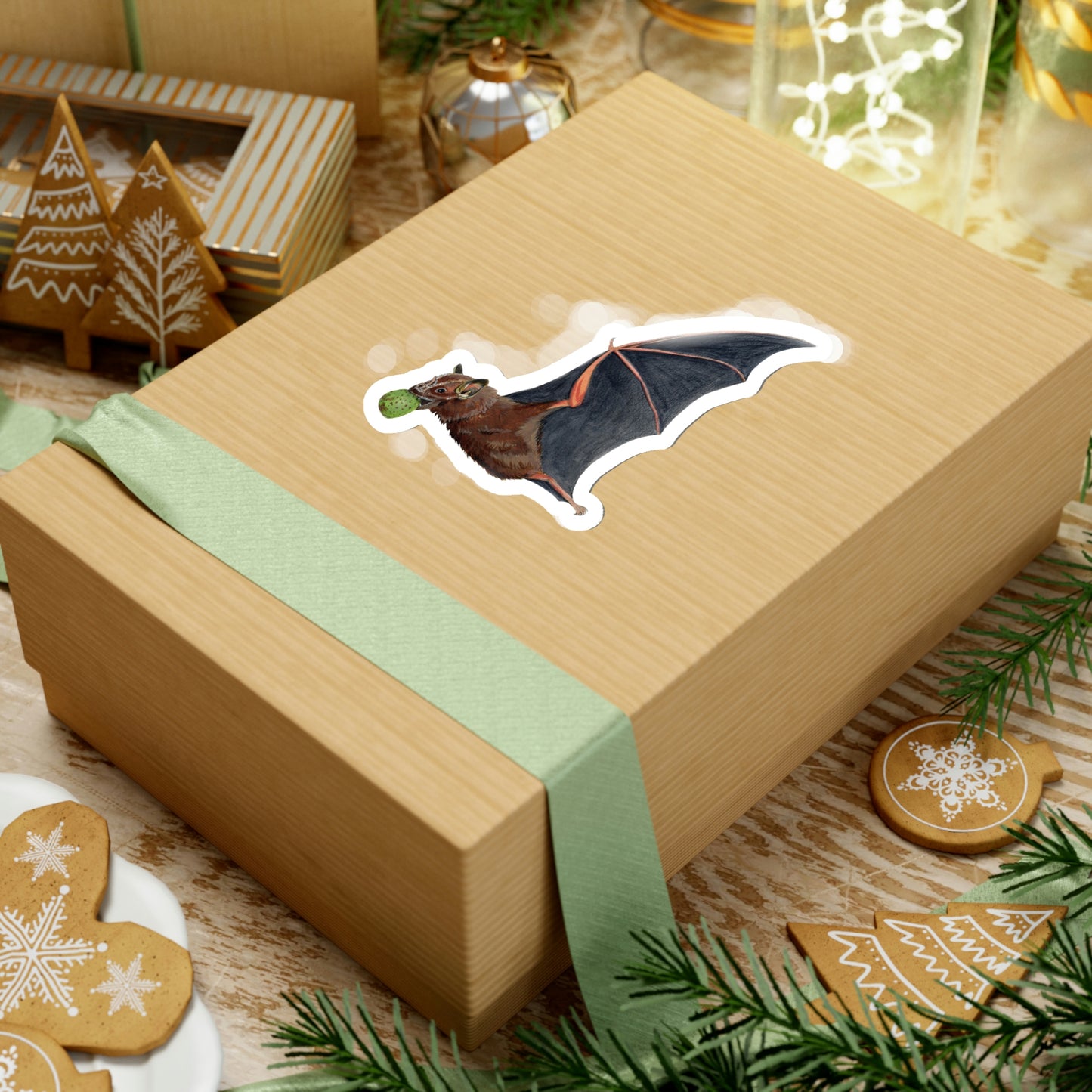 Great Fruit-eating Bat Kiss-Cut Sticker