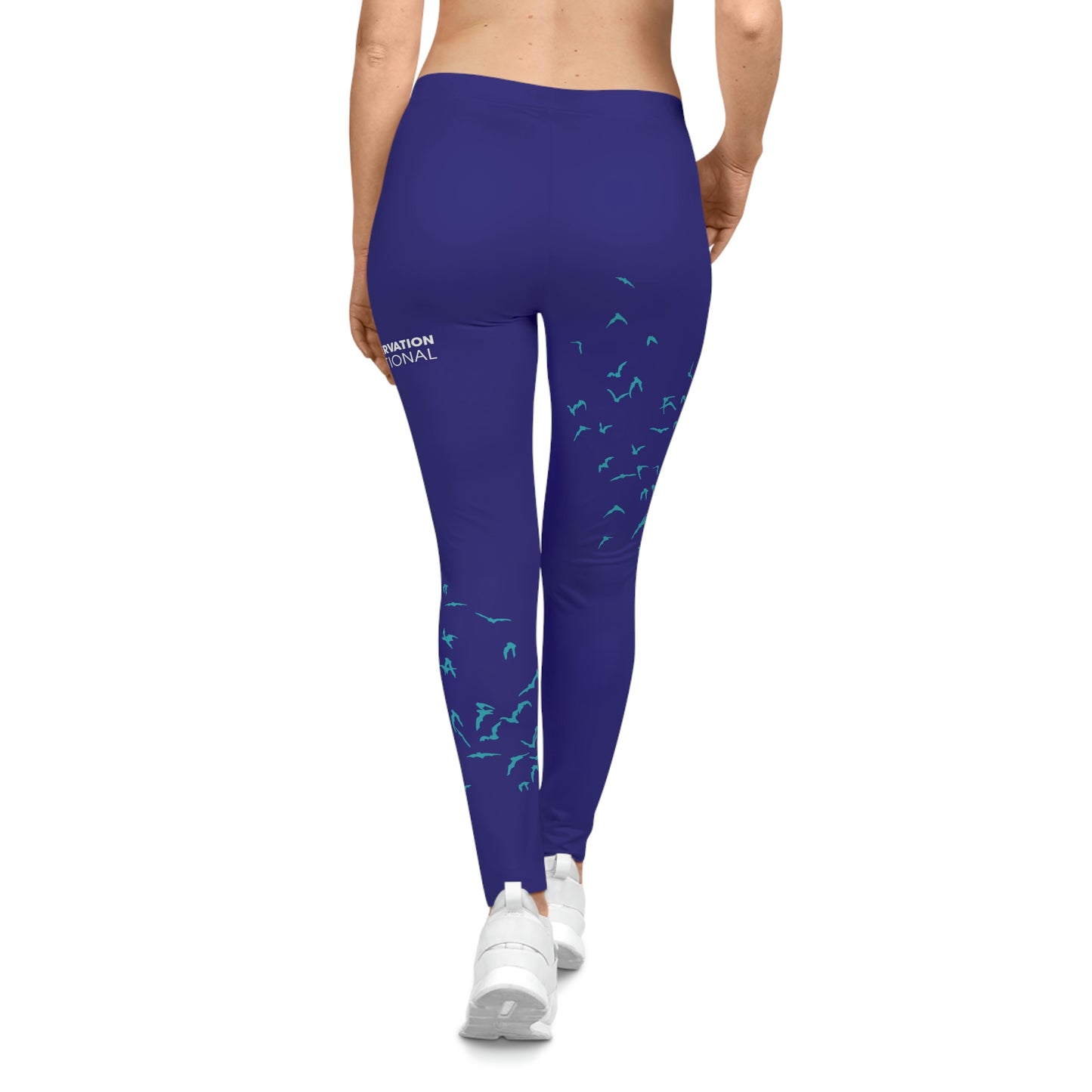 Bats in Flight - Blue Leggings