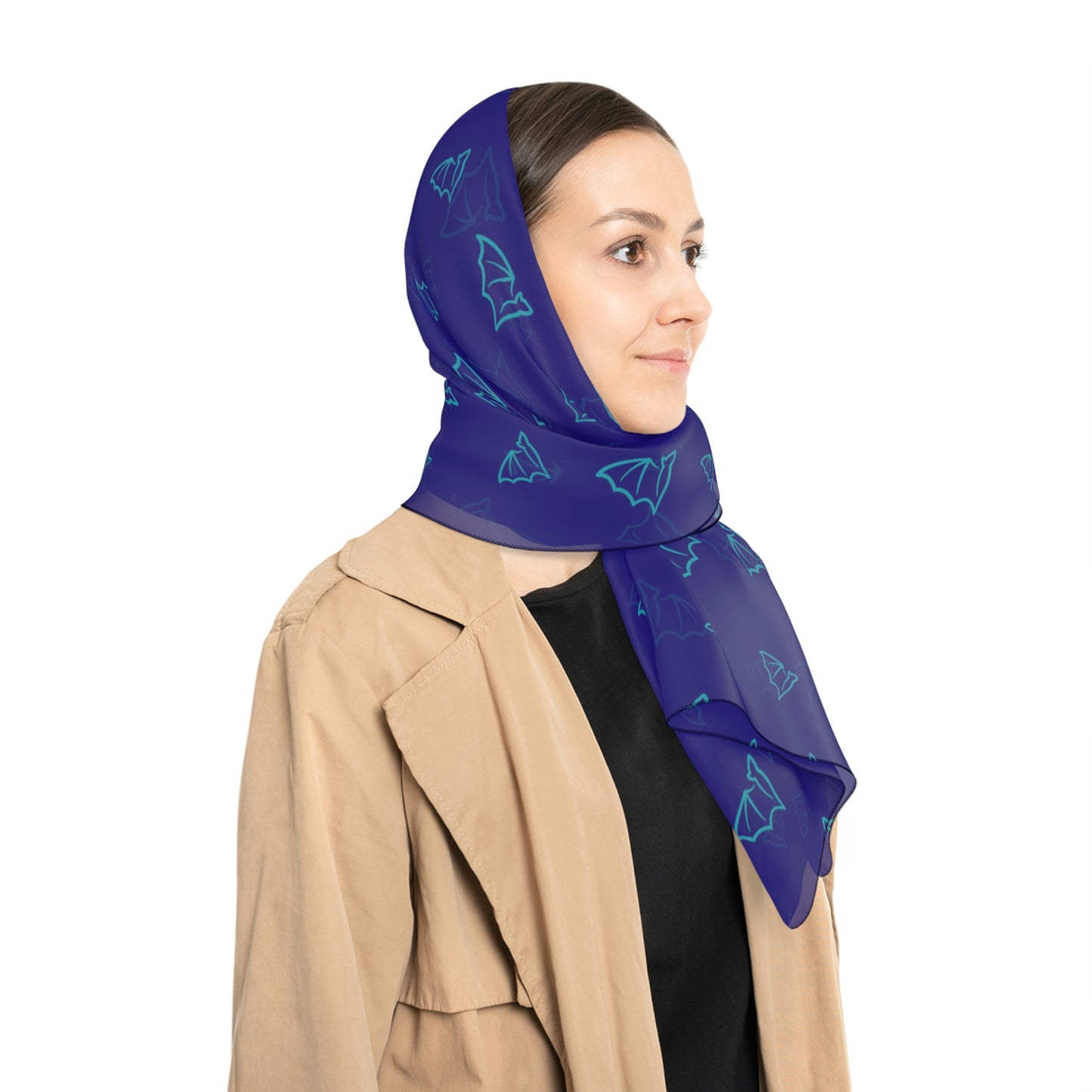 Scattered Bats - Poly Voile Scarf