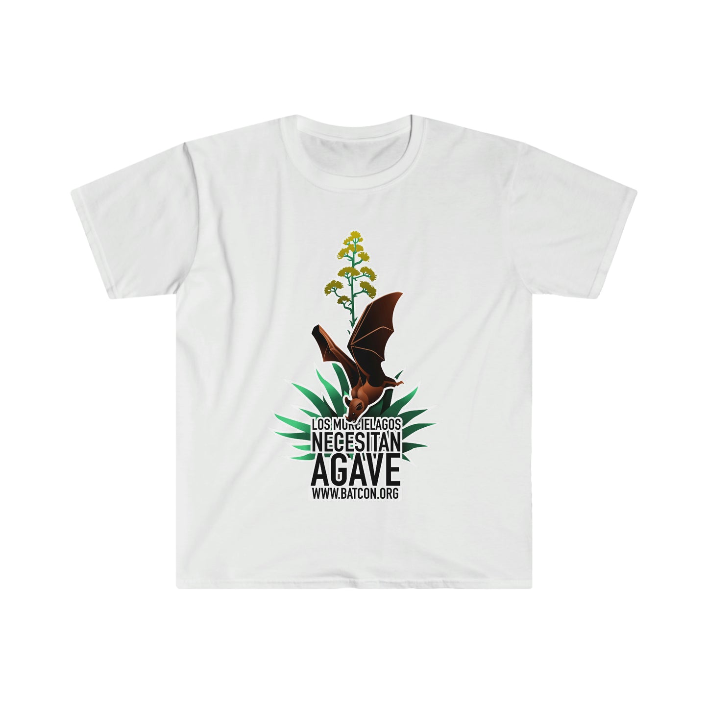Murcielagos Necesitan Agave - Camiseta Softstyle Unisex