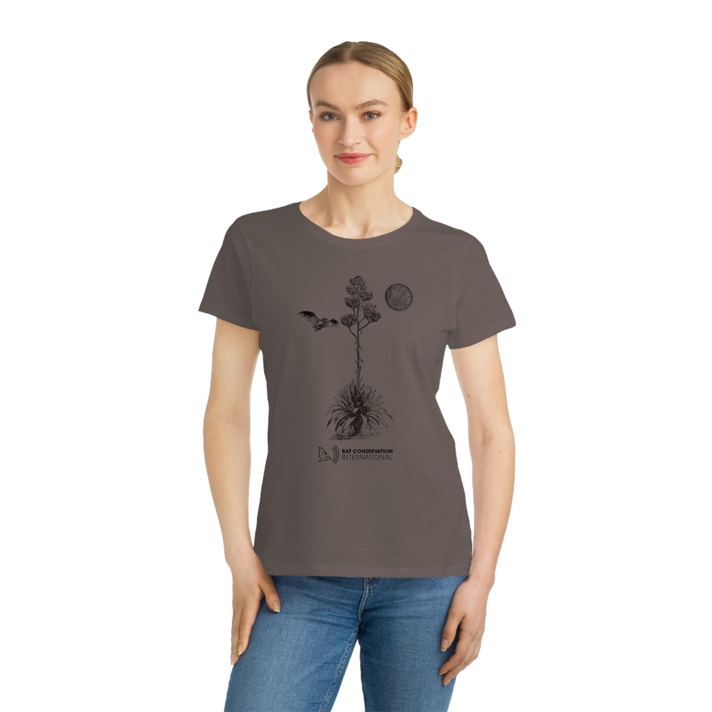 Bats & Agave Sketch - Organic Women's Classic T-Shirt