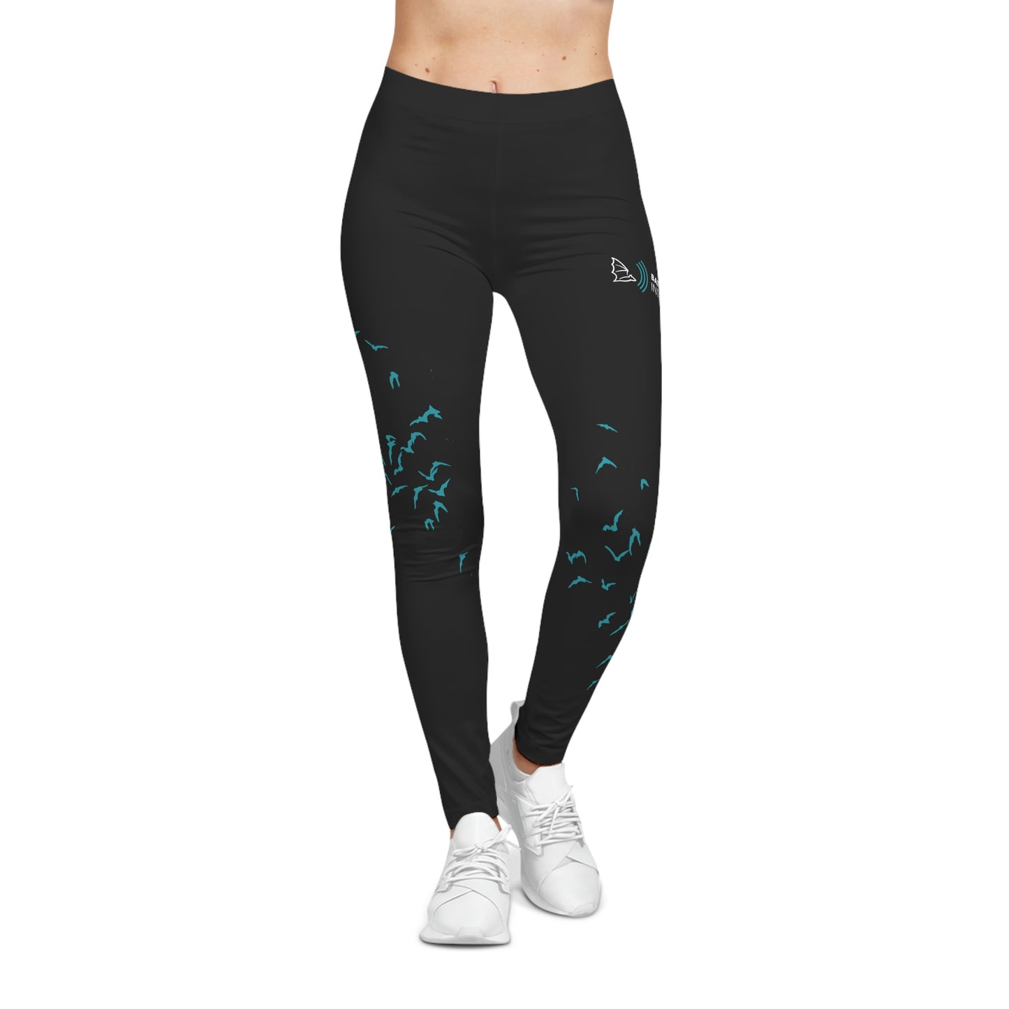 Bats in Flight - Black Leggings