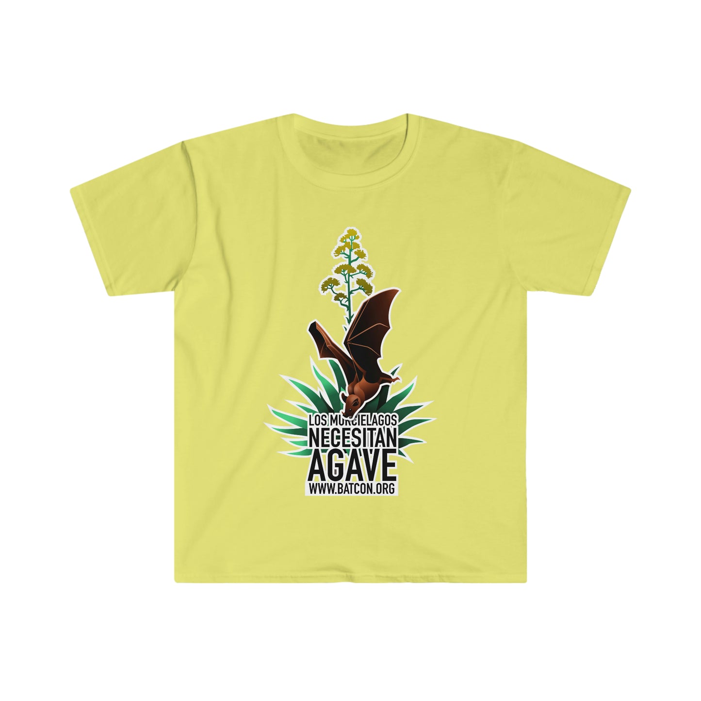 Murcielagos Necesitan Agave - Camiseta Softstyle Unisex