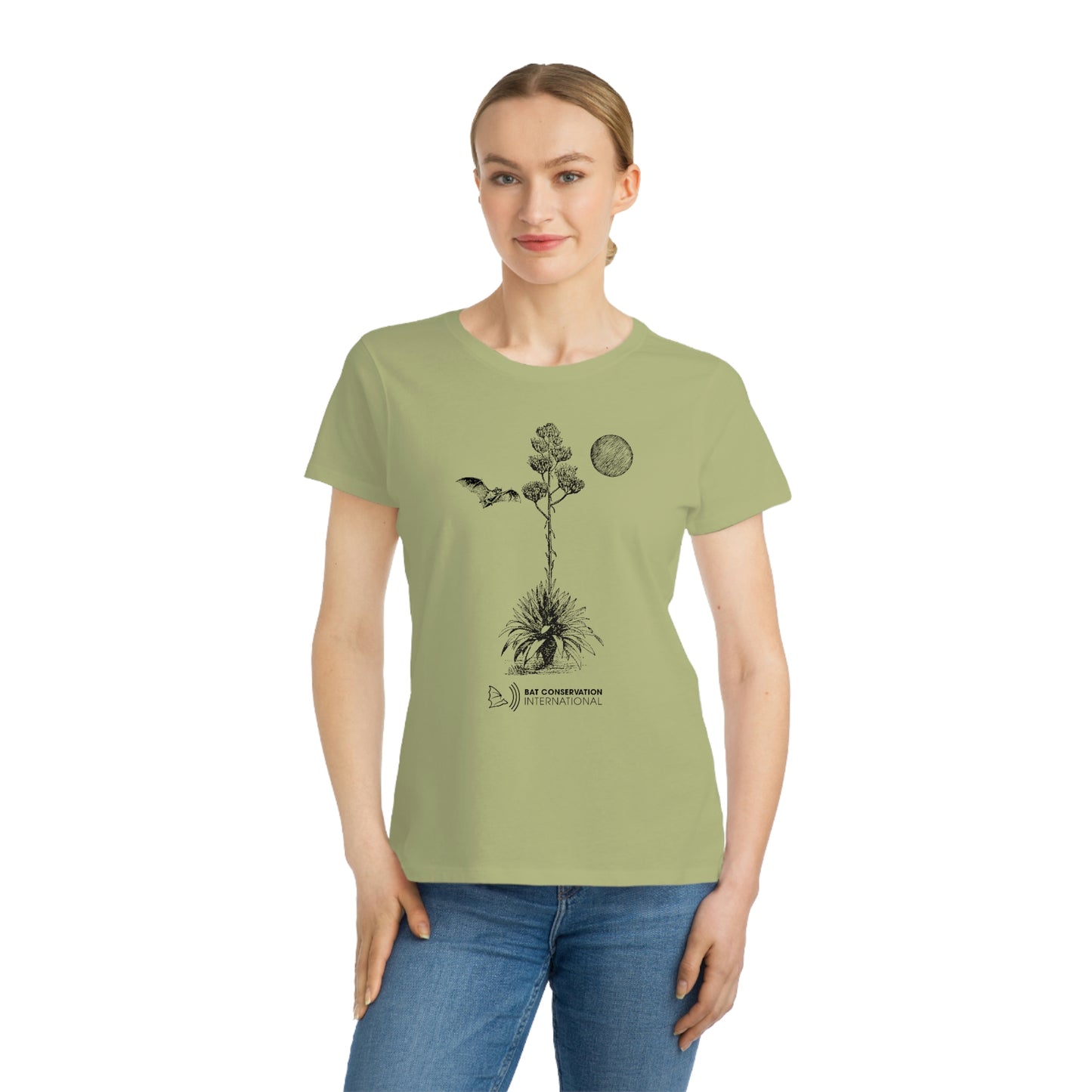 Bats & Agave Sketch - Organic Women's Classic T-Shirt