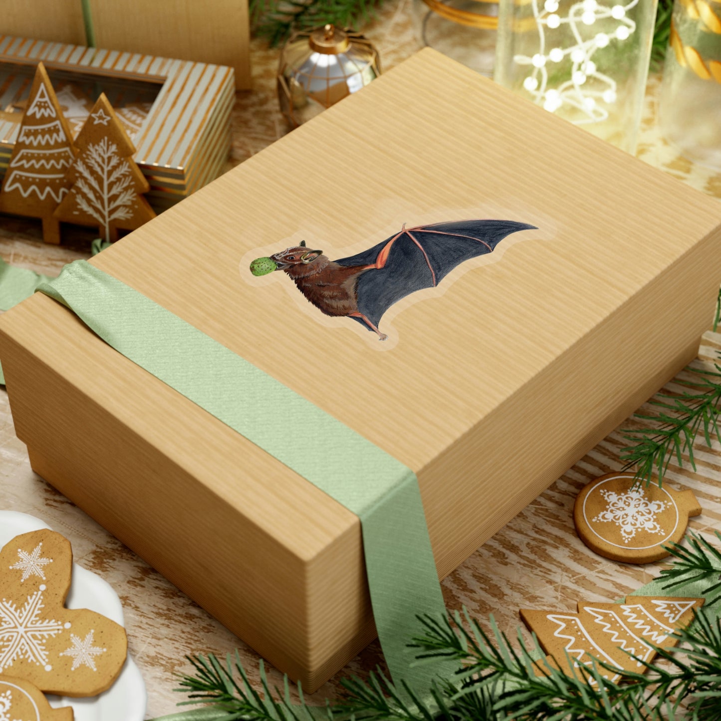 Great Fruit-eating Bat Kiss-Cut Sticker