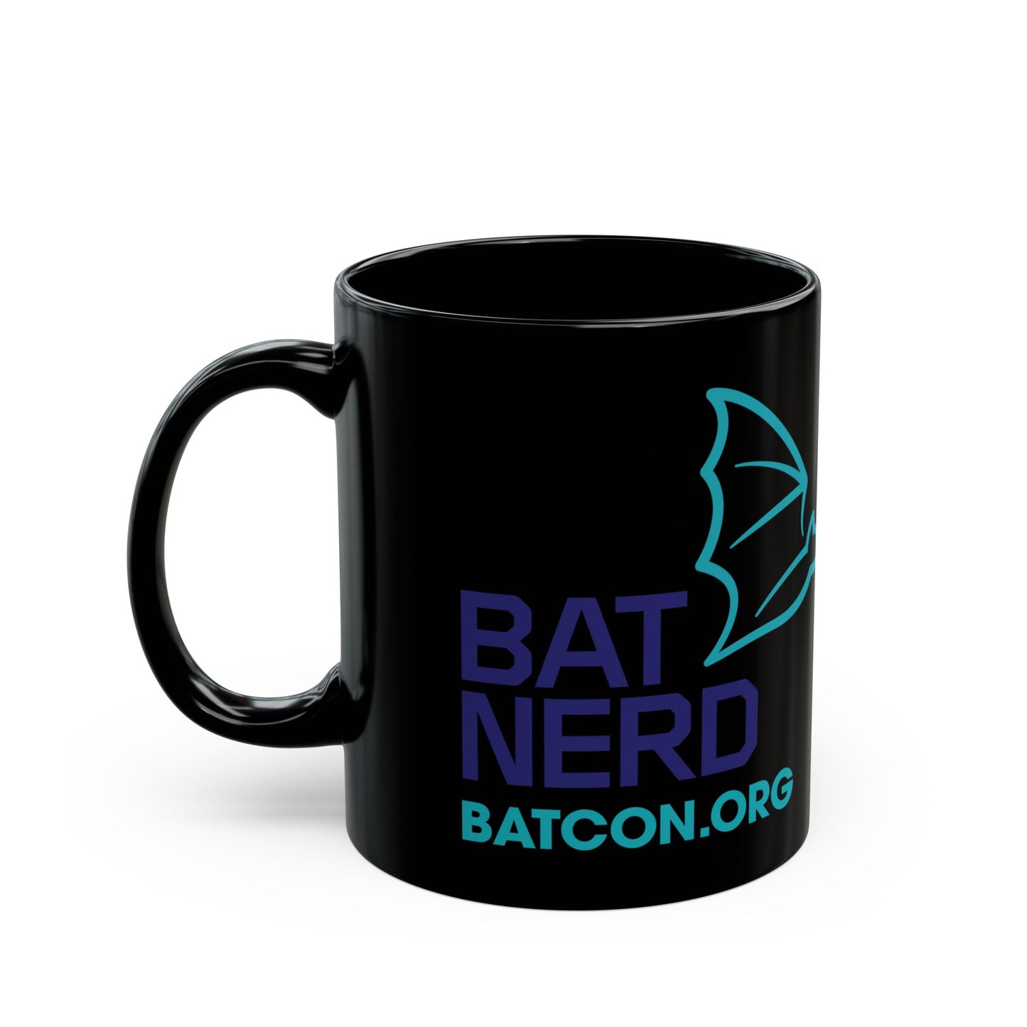 Bat Nerd - Taza negra de 11 oz