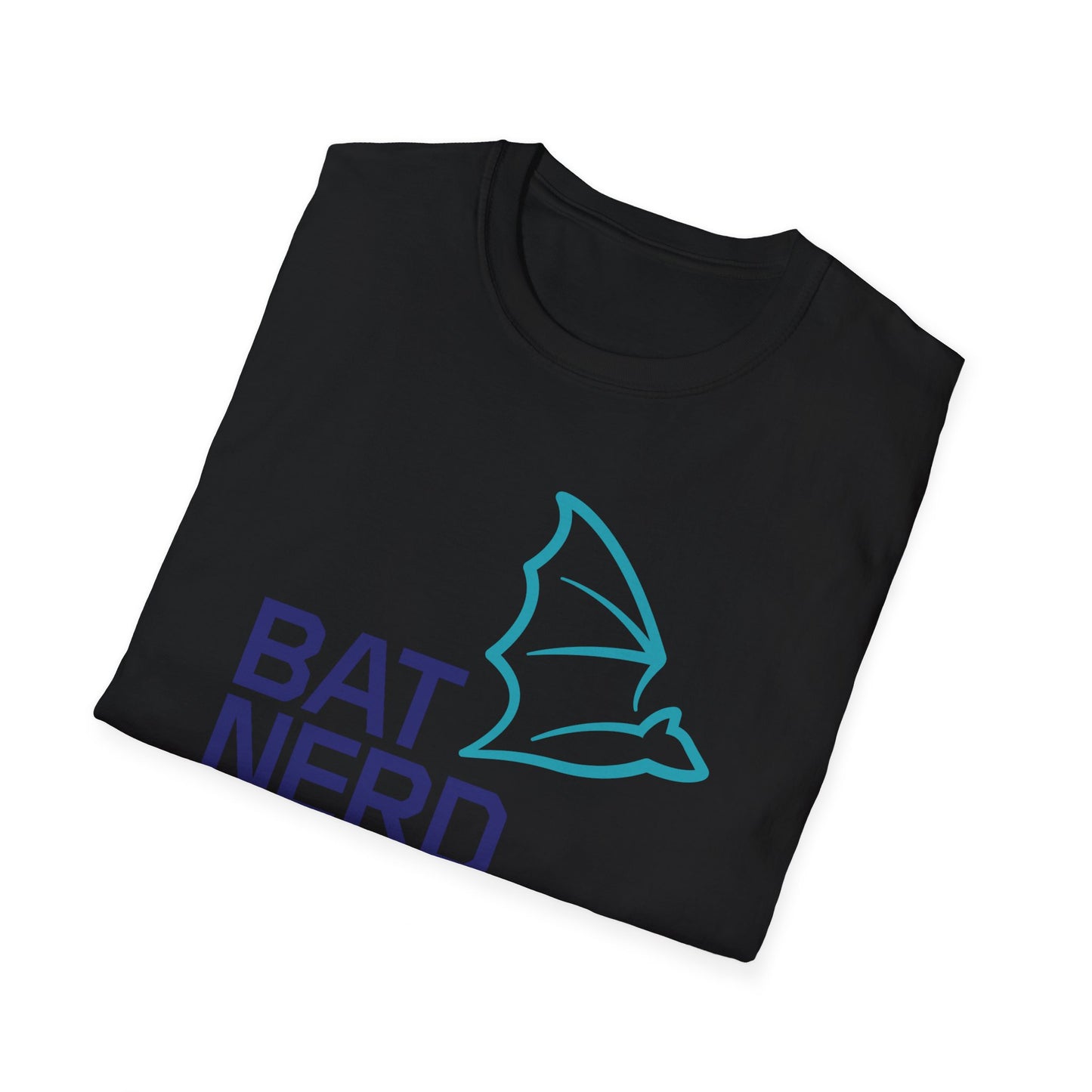 Bat Nerd - Camiseta unisex de estilo suave