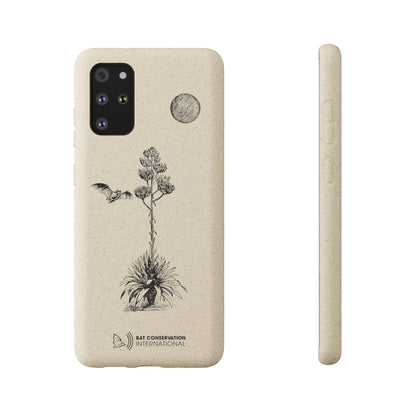 Bat & Agave Sketch - Biodegradable Phone Case