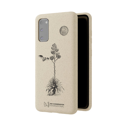 Bat & Agave Sketch - Biodegradable Phone Case