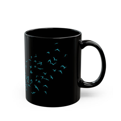 Bat Nerd - Taza negra de 11 oz