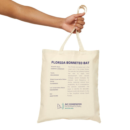 Florida Bonneted Bat - Cotton Canvas Tote