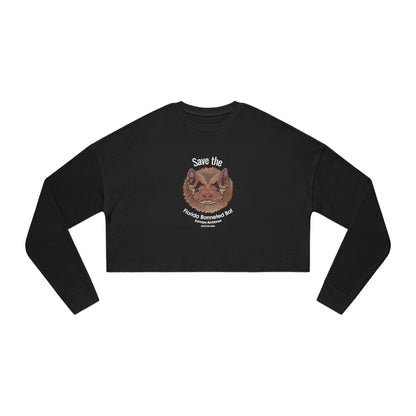 Save the Florida Bonneted Bat - Women's Cropped Sweatshirt