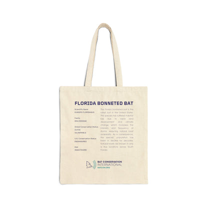 Florida Bonneted Bat - Cotton Canvas Tote