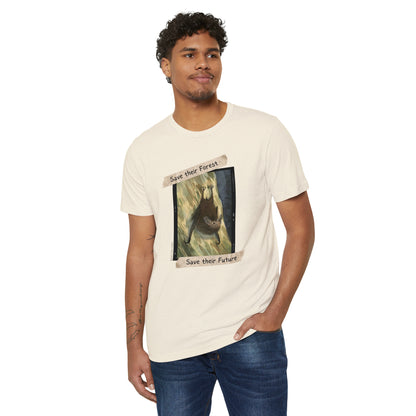Save their Forest Taped Photo - Unisex Organic Recycled T-Shirt