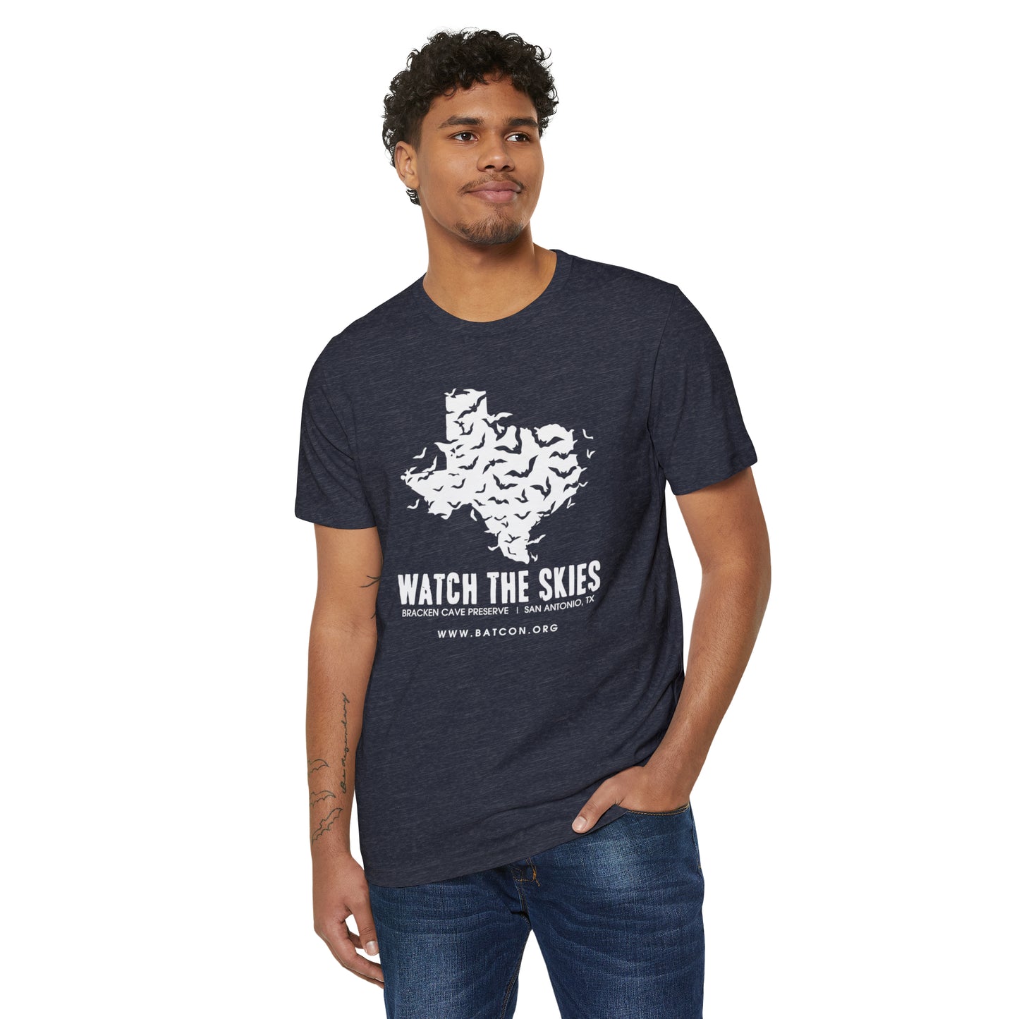 Watch the Skies - Unisex Recycled Organic T-Shirt