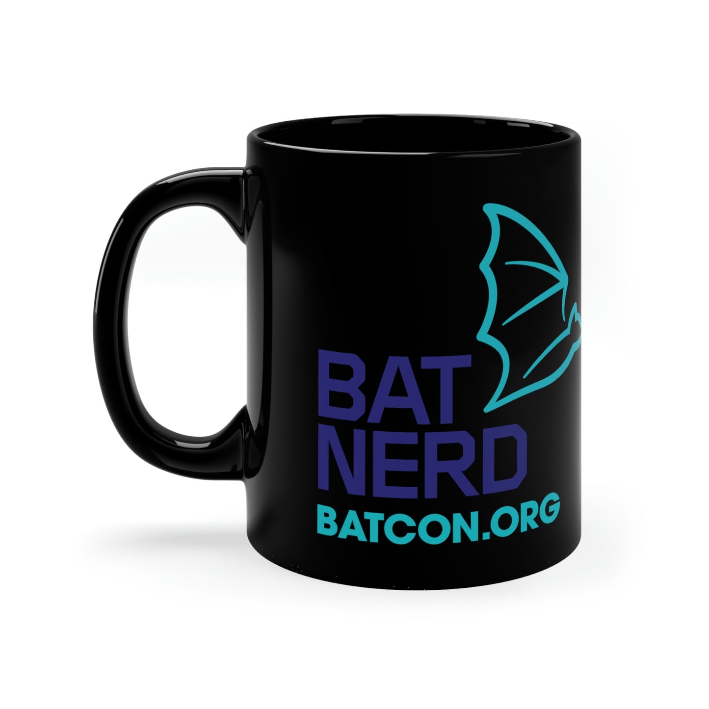 Bat Nerd - 11oz Black Mug