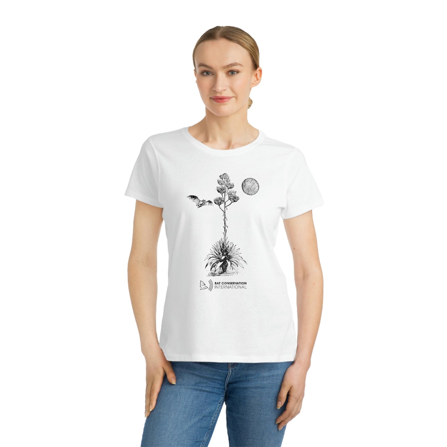 Bats & Agave Sketch - Organic Women's Classic T-Shirt