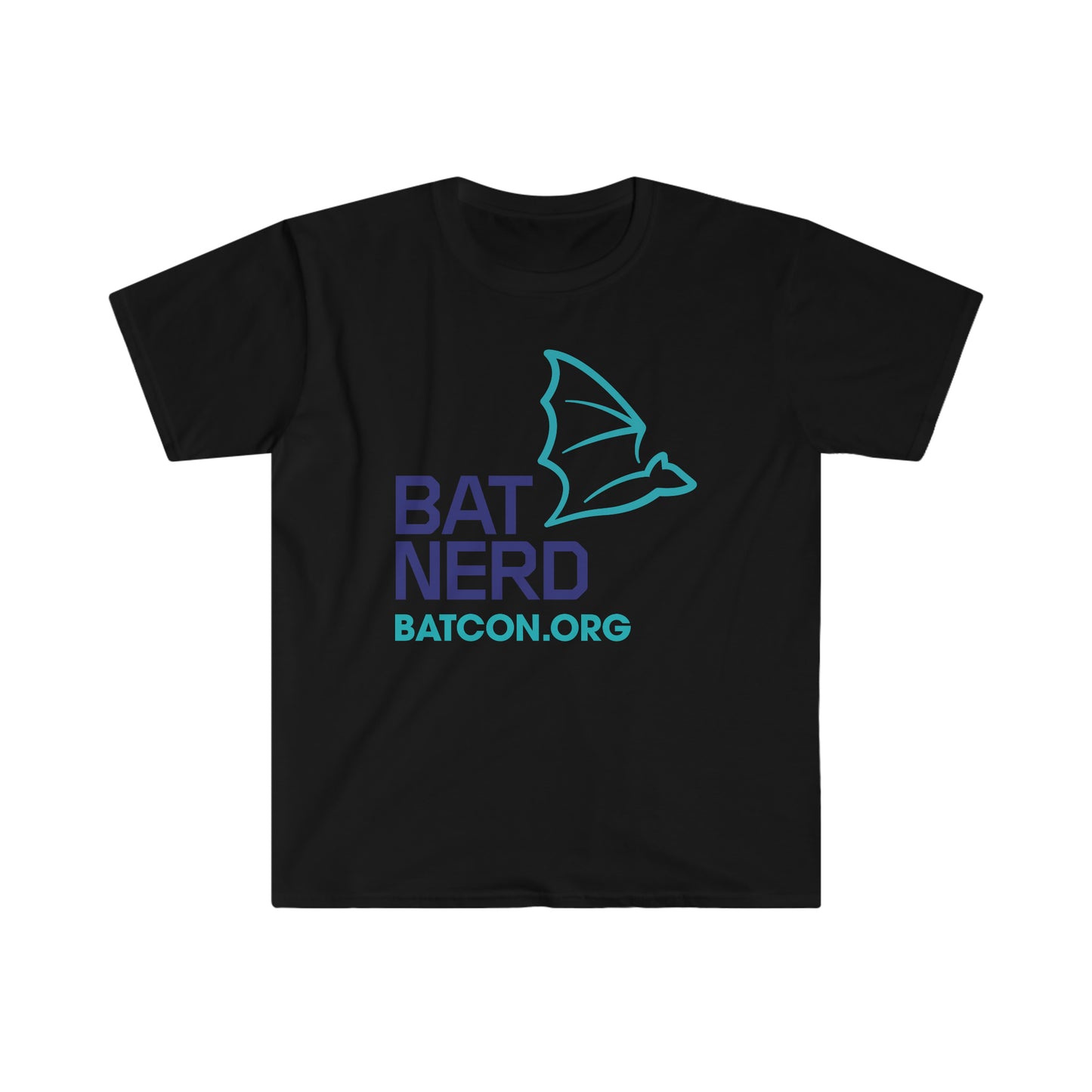 Bat Nerd - Camiseta unisex de estilo suave