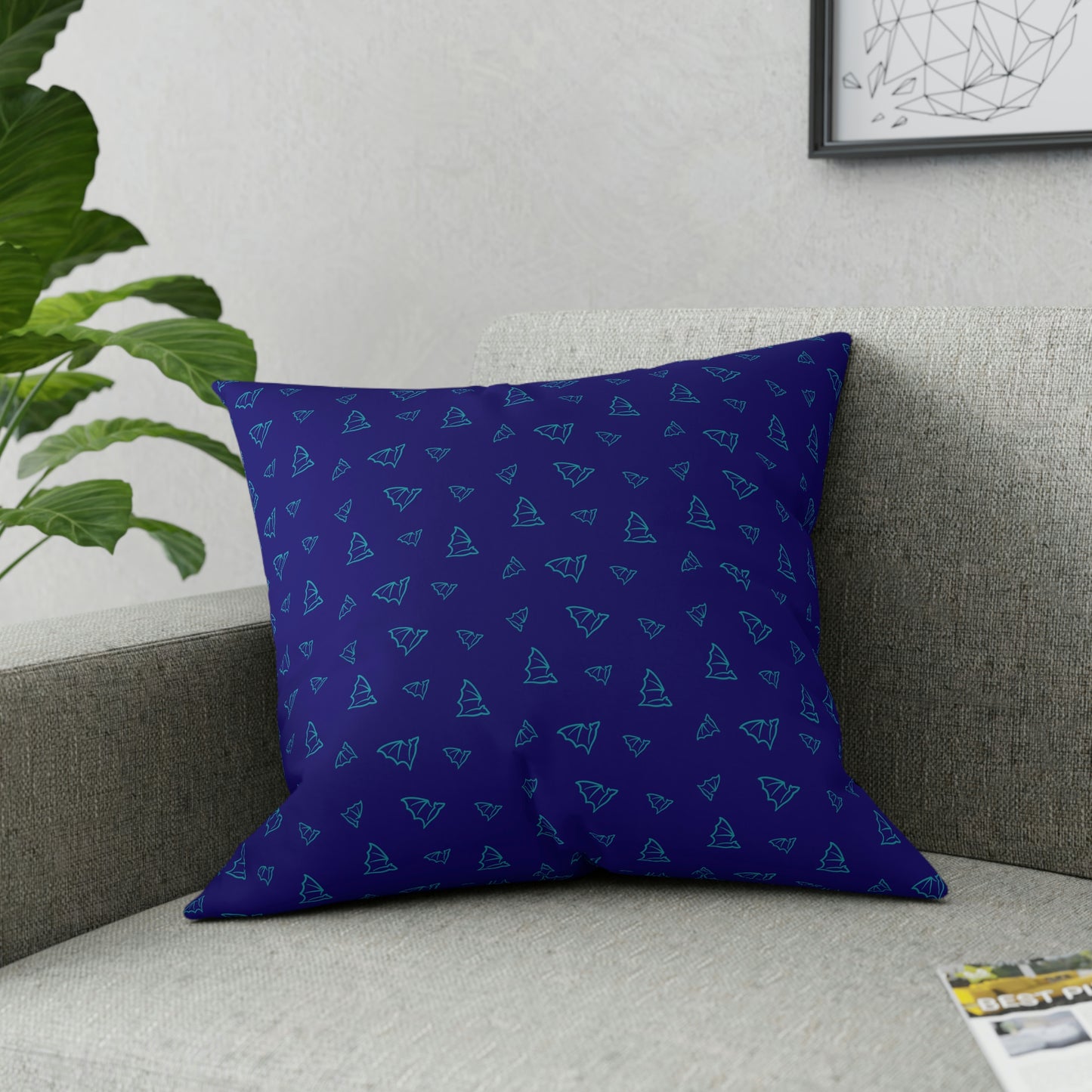Scattered Bats - Broadcloth Pillow