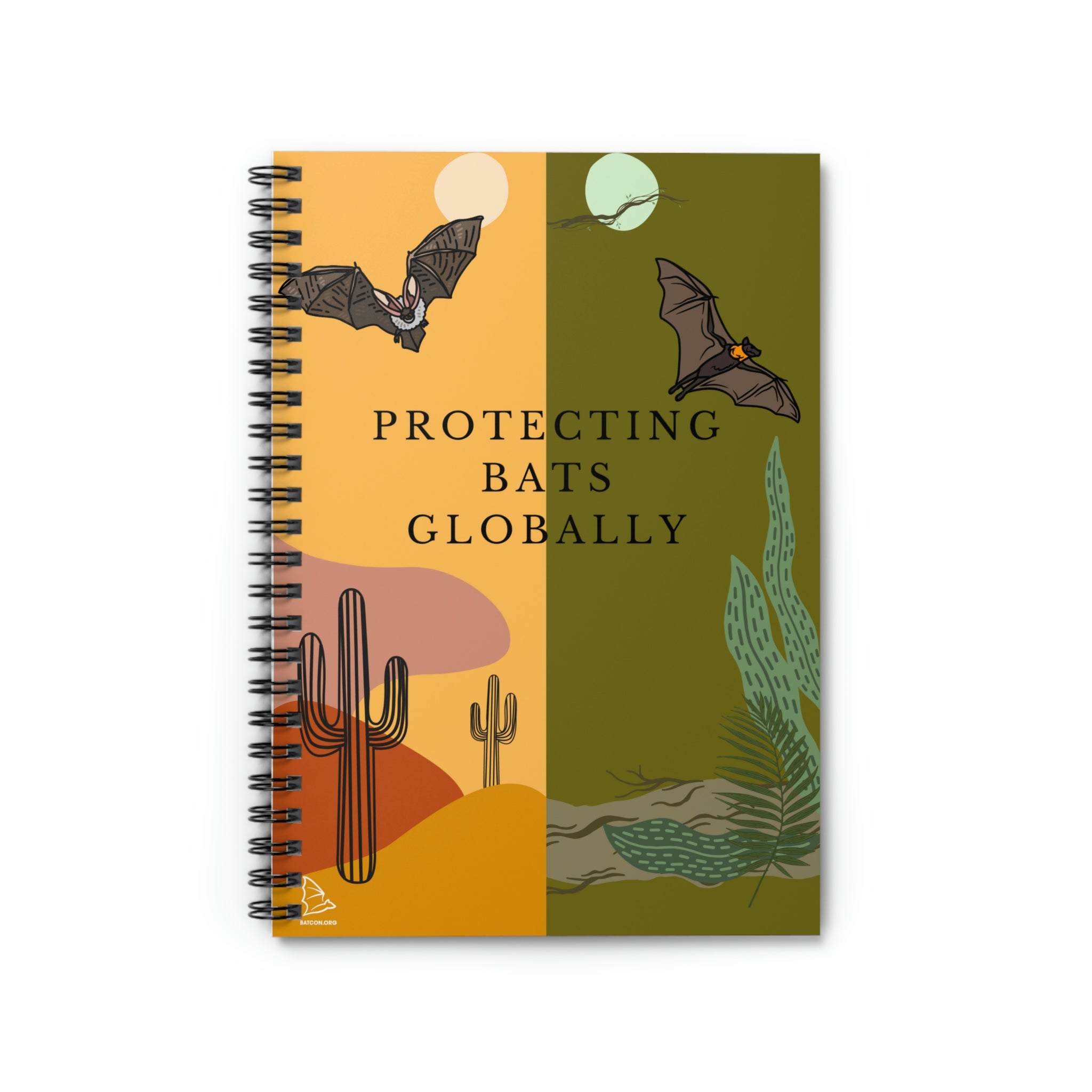 Bat Notebook Protecting Bats Globally - Spiral Notebook – Bat Conservation International
