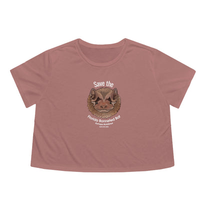 Save the Florida Bonneted Bat - Camiseta recortada para mujer