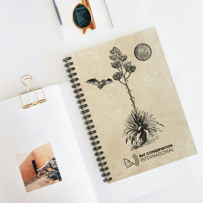 Bosquejo de murciélago y agave - Cuaderno de espiral