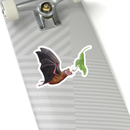 Commissaris's Long-tongued Bat Kiss-Cut Sticker